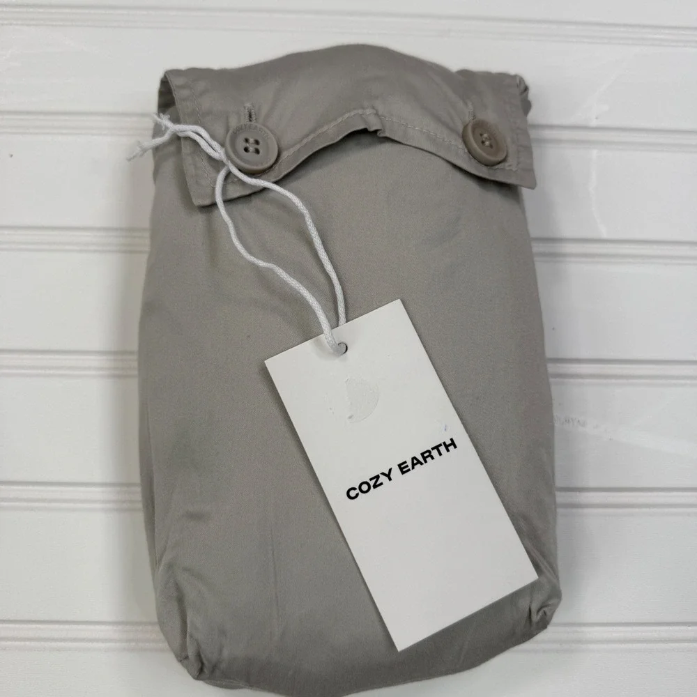 Cozy Earth King Bamboo Pillowcases Dove Grey Viscose Set 2 20